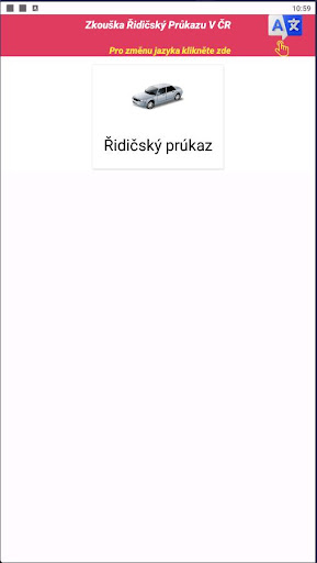 Android application Zkouška Řidičský Průkazu V ČR screenshort