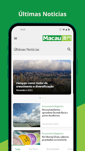 Android application Revista Macau screenshort