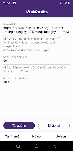 Android application Tải nhiều files screenshort