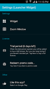 Launcher Widget Screenshot