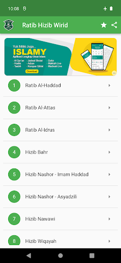 Android application Kumpulan RATIB HIZIB dan WIRID screenshort