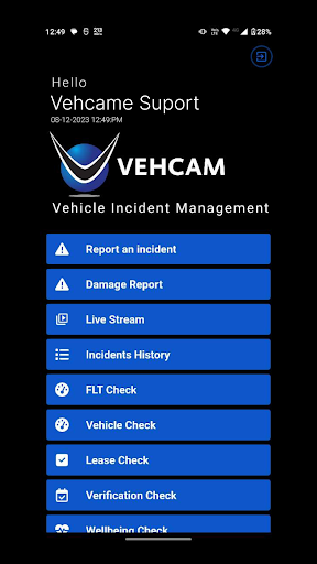 VEHCAM Screen 2