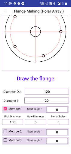 Piping Flange Making Screen 3