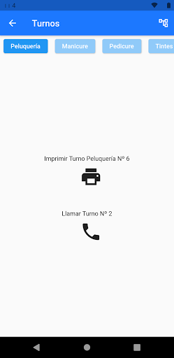 Android application Turnos Elixir screenshort