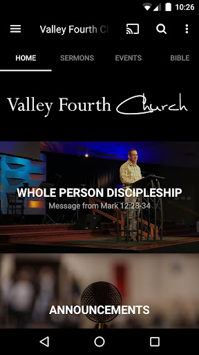Android application Valley Fourth Church screenshort
