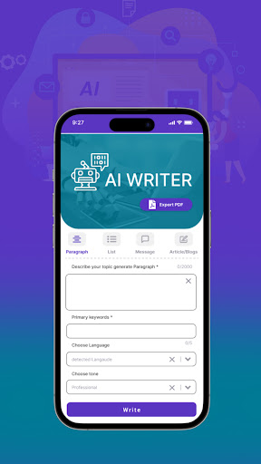 AI Writing Screen 2