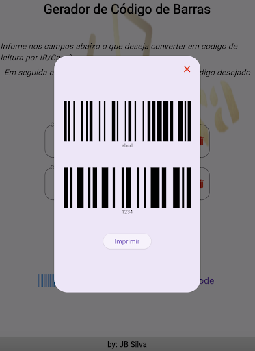 Codigo de barras Screen 2