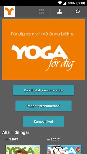 Android application Yoga för dig screenshort