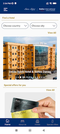 Swiss International Hotels Screen 3