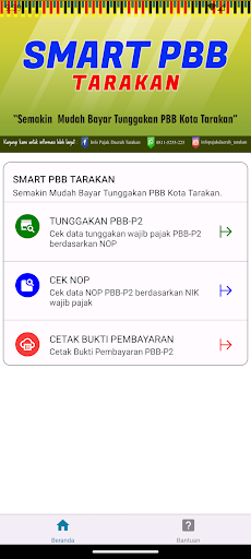 Android application SMART PBB Tarakan screenshort