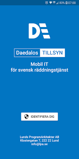 Android application Daedalos Tillsyn screenshort