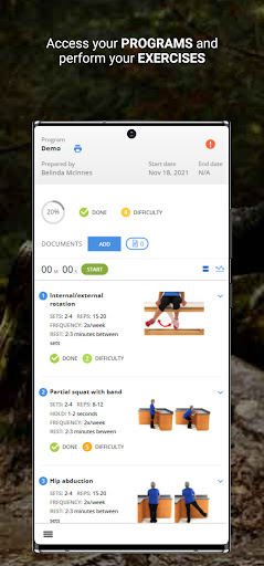 Thrive Sports Med App Screen 2
