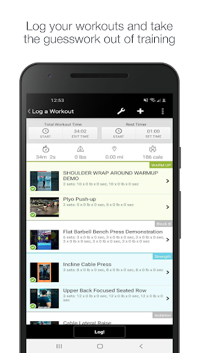 Simply Fit Fitness App Screen 2
