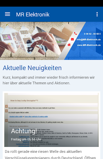 Android application MR Elektronik GmbH & Co. KG screenshort