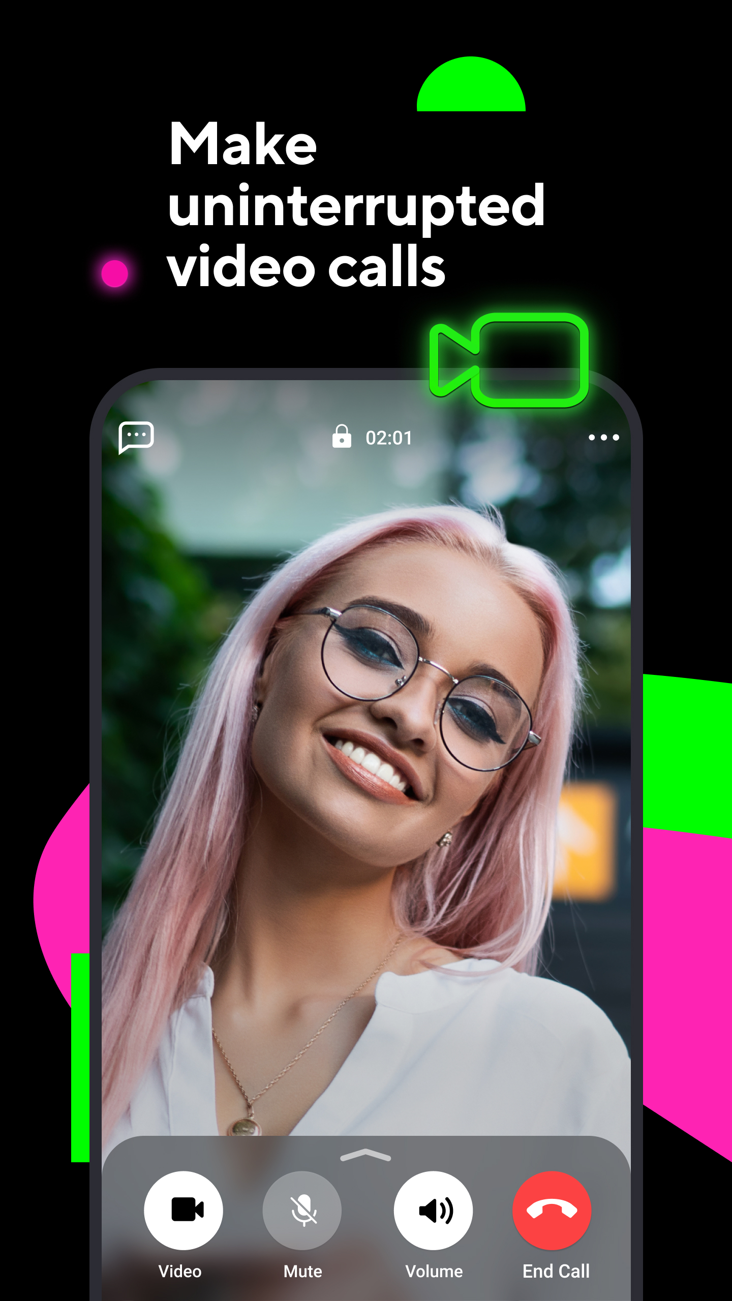 Android application ICQ: Video Calls & Chat Rooms screenshort