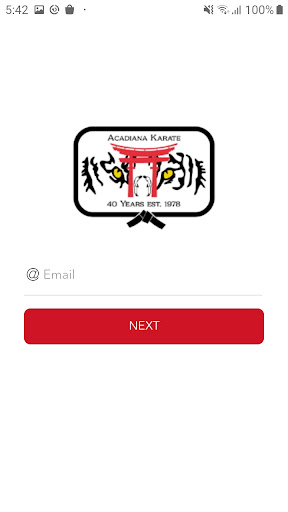 Acadiana Karate Member App Screen 2
