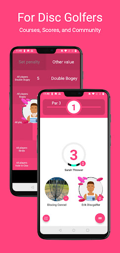 Android application Upsi Disc Golf screenshort