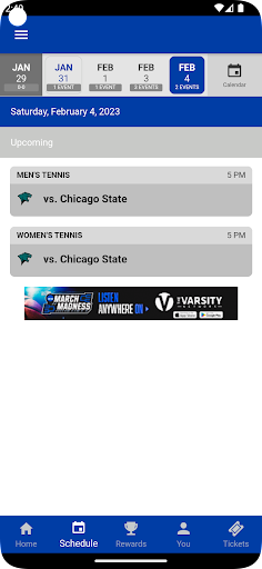 Billikens Athletics Screen 2