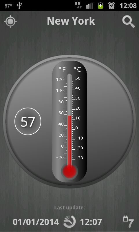 Android application Forecast Thermometer screenshort