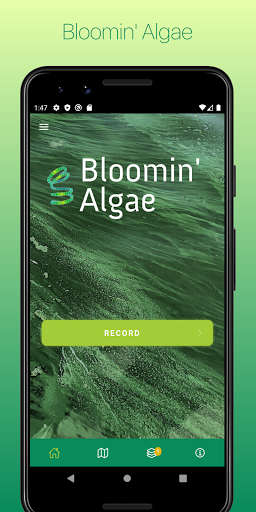 Android application Bloomin' Algae screenshort