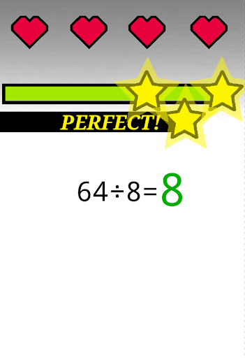 Android application Perfect Math Quiz Add Subtract screenshort
