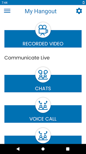 Android application MyHangout screenshort