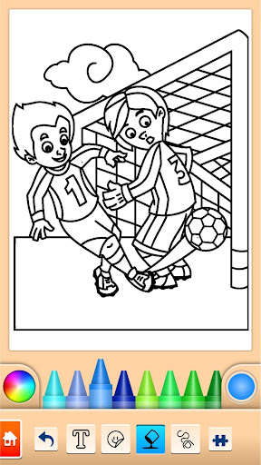 Football coloring book game screenshots 17