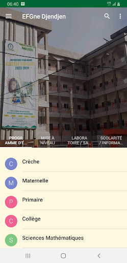 Android application EFG Djendjen screenshort