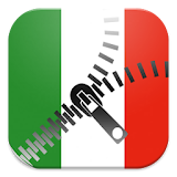 Italy Flag Zipper Lockscreen icon