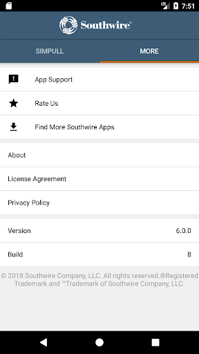 Screenshot of SIMpull 600V Calculator