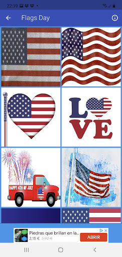 Android application FLAGS DAY, 14TH JUNE screenshort