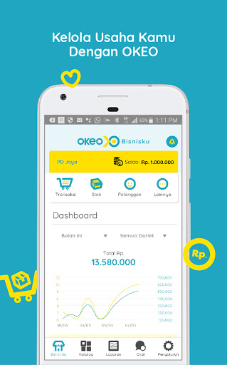 Android application OKEO Bisnisku screenshort