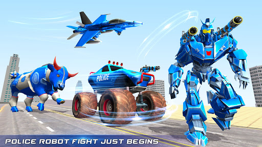 Police Bull Robot Truck Games Screen 3