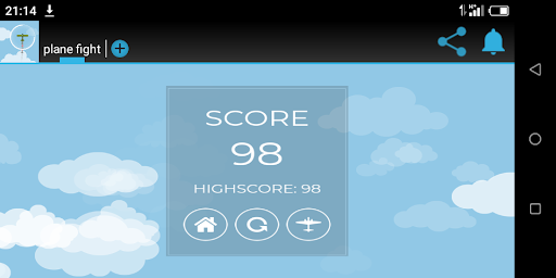 Android application Plane Fight screenshort