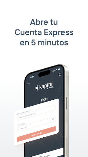 Android application Kapital Bank Móvil screenshort