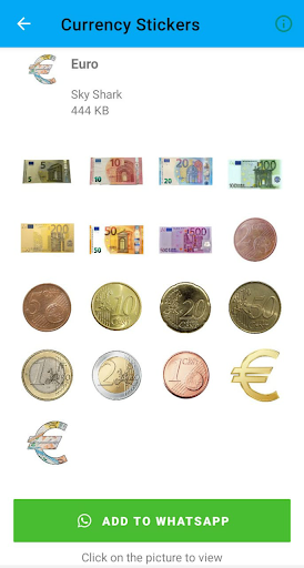 Currency Stickers | WASticker Screen 2