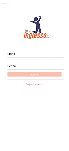 Android application Loja de Ingresso screenshort