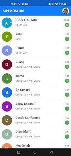 SIPPKOM UAI Screen 2