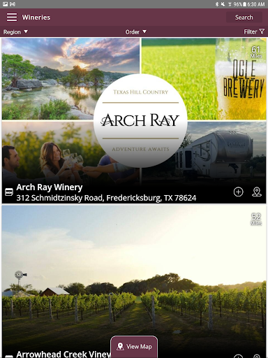 Screenshot of Texas Wine Lover