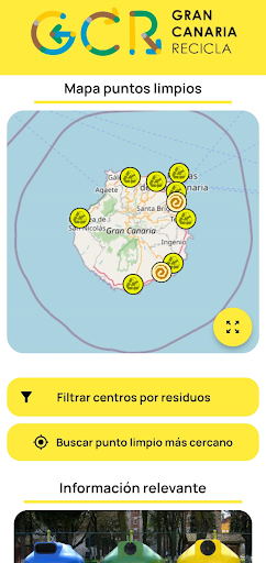 Android application Puntos limpios Gran Canaria screenshort
