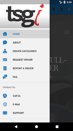 TSGi DriverAPP Screen 2