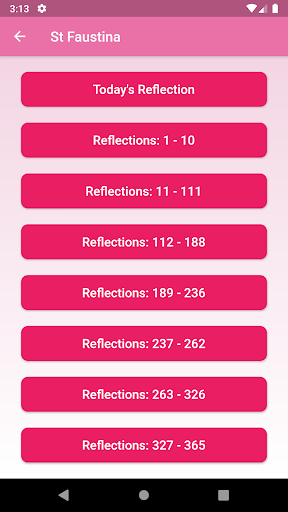 Android application Reflections on Divine Mercy screenshort