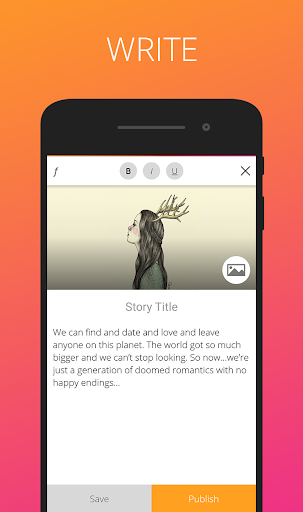 Android application Launchora - Write, Read Storie screenshort