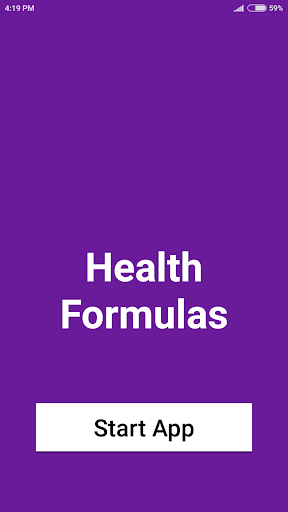 Android application Health Formulas screenshort