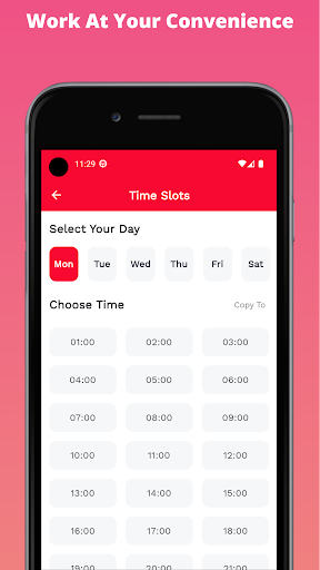 Android application HappyTap Provider screenshort