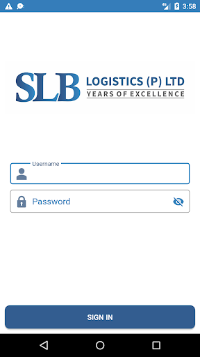 Android application SLB Logistics screenshort