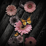 Cover Image of ดาวน์โหลด Flowers Dark Wood - Wallpaper  APK