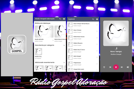 Android application Rádios Gospel Adoração screenshort