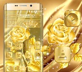 screenshot of Golden Rose Launcher Theme