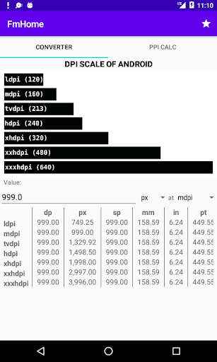 PPI Calc - DPI Converter Screen 2